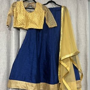 Lehenga Choli with dupatta.